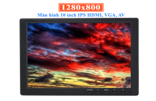 Màn hình công nghiệp 10 inch IPS HDMI, VGA, AV 1280x800