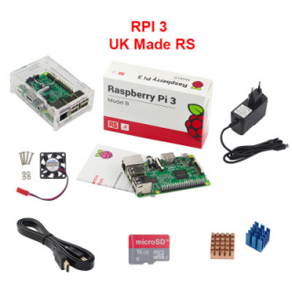 Bộ Raspberry Pi 3 UK Model B (Quạt tản nhiệt + Thẻ nhớ SD + HDMI)
