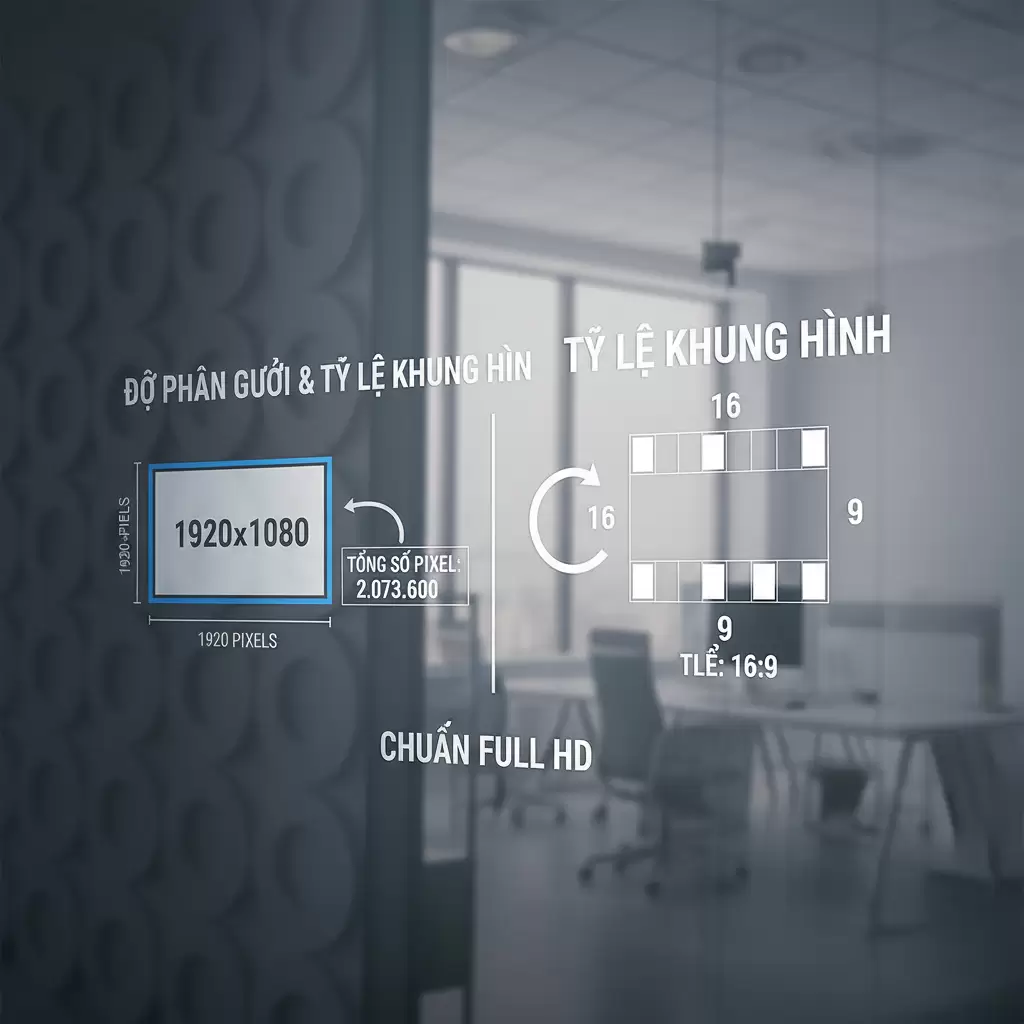 Cấu trúc điểm ảnh và tỷ lệ khung hình tiêu chuẩn của độ phân giải Full HD