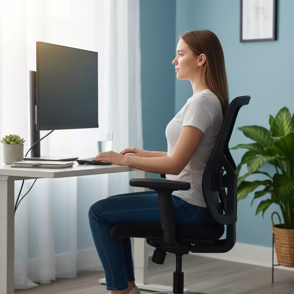 Sử dụng màn hình phụ giúp cải thiện tư thế ngồi và bảo vệ cột sống