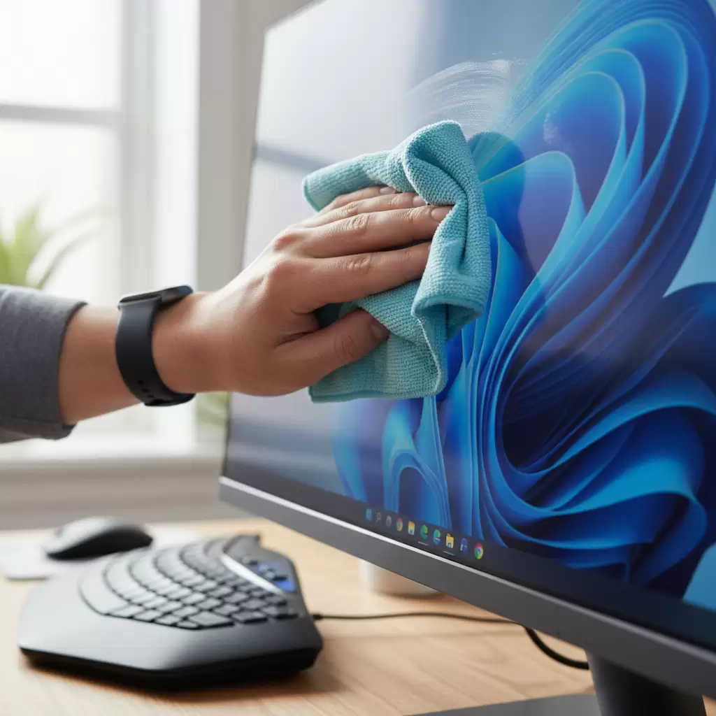 gemini_image_1768840383 Vệ sinh màn hình LCD đúng cách giúp duy trì độ bền và chất lượng hiển thị