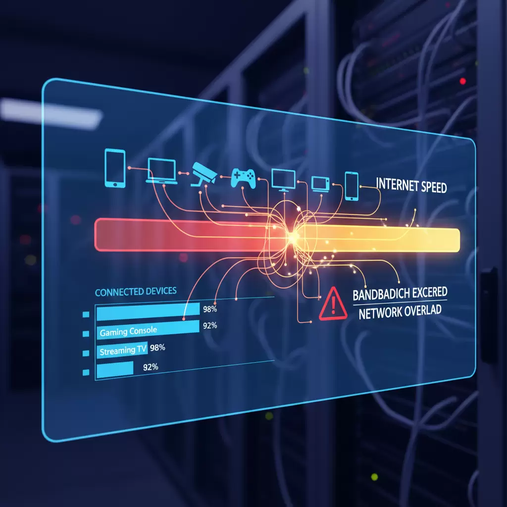 gemini_image_1768842925 Sự sụt giảm tốc độ mạng khi có quá nhiều camera truyền tải dữ liệu cùng lúc