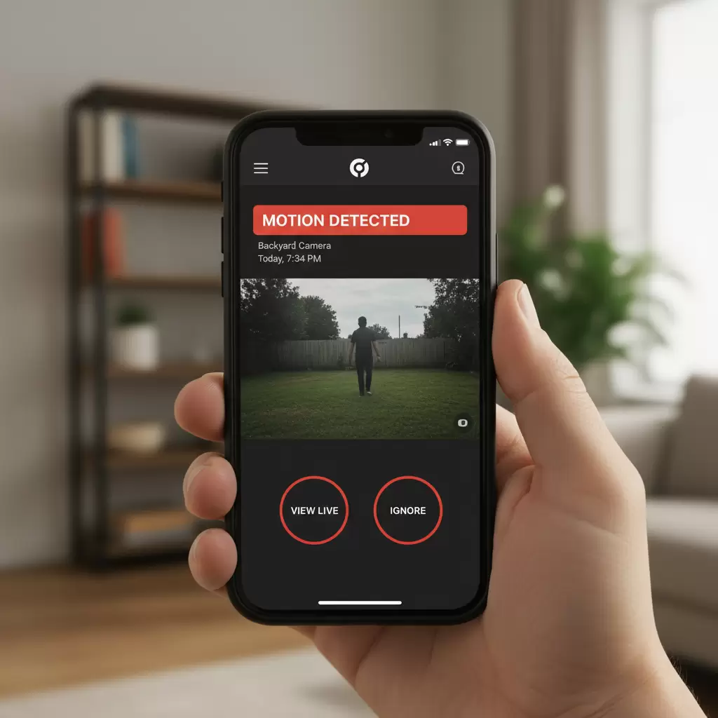 gemini_image_1768843201 Thông báo cảnh báo chuyển động được gửi trực tiếp đến điện thoại người dùng