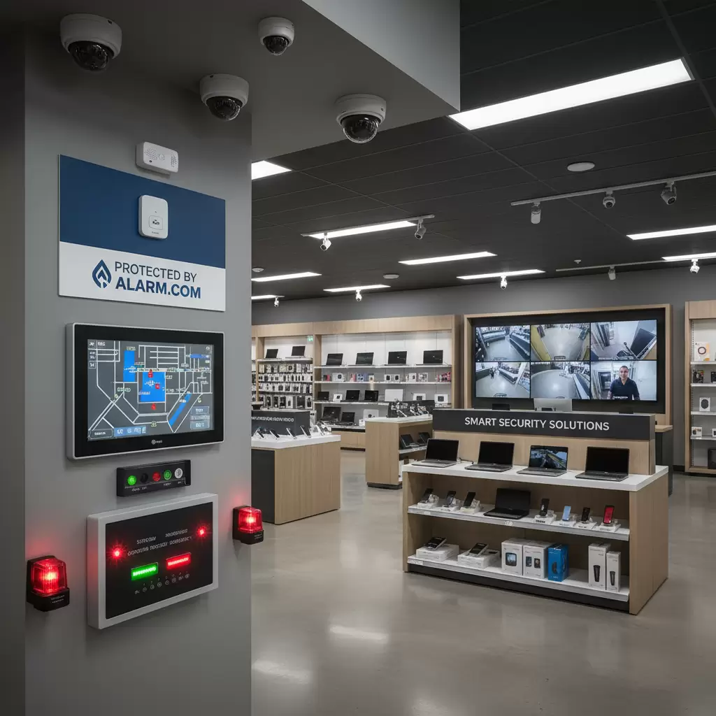 gemini_image_1768847126 Sự kết hợp giữa camera và báo động tạo nên hệ thống bảo vệ toàn diện