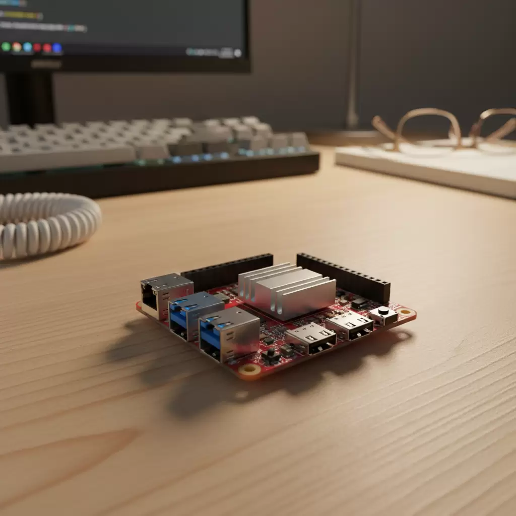 gemini_image_1768848016 Raspberry Pi Chiếc máy tính kích thước bằng thẻ tín dụng với khả năng xử lý mạnh mẽ