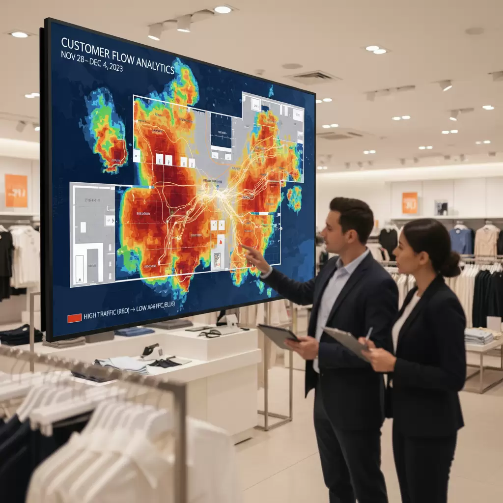 Ứng dụng camera AI trong việc phân tích hành vi và mật độ khách hàng tại cửa hàng