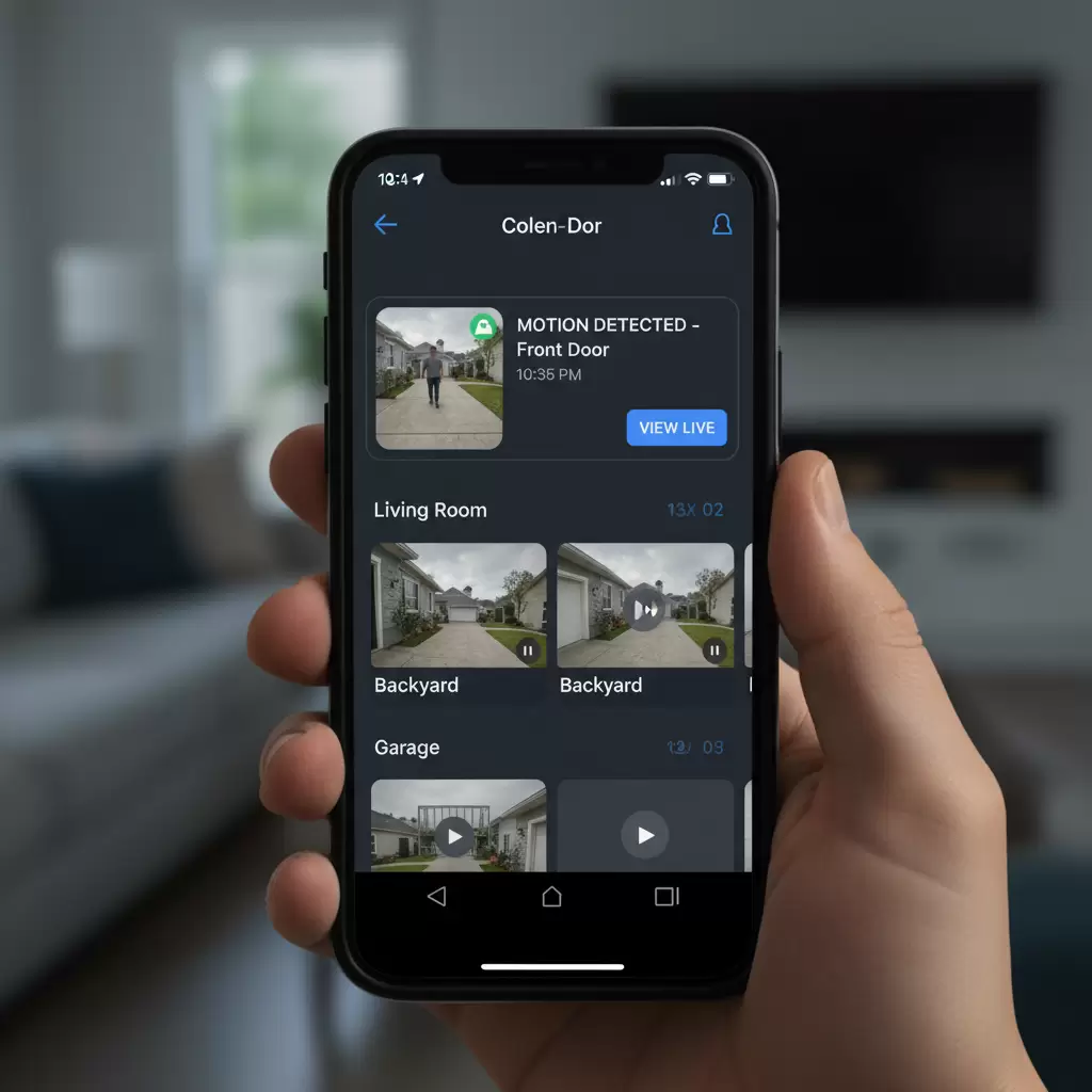 Thông báo cảnh báo thông minh được gửi trực tiếp đến điện thoại người dùng