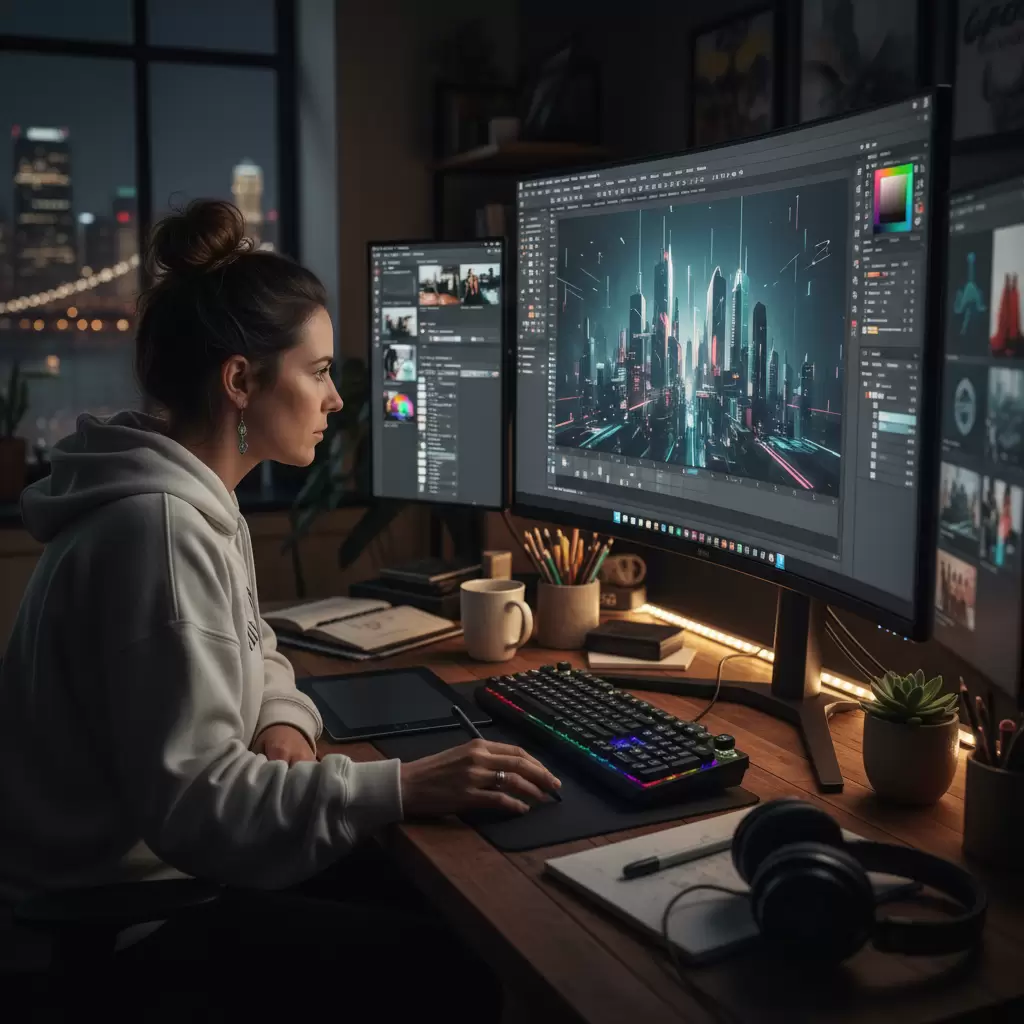 Màn hình có độ phủ màu cao hỗ trợ đắc lực cho các công việc sáng tạo cơ bản