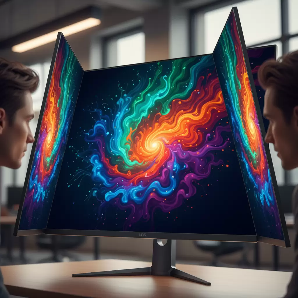 Tấm nền IPS mang lại góc nhìn rộng và màu sắc chính xác cho người dùng văn phòng